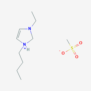 1-Butyl-3-ethyl-2,3-dihydro-1H-imidazol-1-ium methanesulfonate