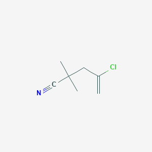 4-Chloro-2,2-dimethylpent-4-enenitrile