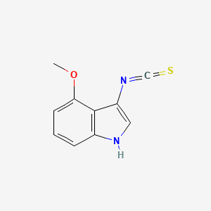 molecular formula C10H8N2OS B1255327 3-Isothiocyanato-4-methoxy-1H-indole CAS No. 929083-72-7