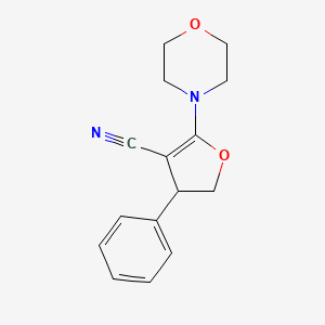 3-Furancarbonitrile, 4,5-dihydro-2-(4-morpholinyl)-4-phenyl-