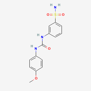 3-{[(4-Methoxyphenyl)carbamoyl]amino}benzene-1-sulfonamide