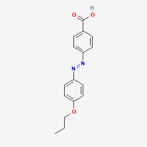 4-[(E)-(4-Propoxyphenyl)diazenyl]benzoic acid