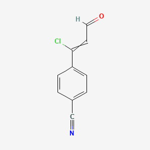 4-(1-Chloro-3-oxoprop-1-en-1-yl)benzonitrile