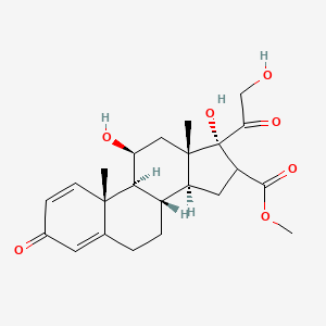 molecular formula C23H30O7 B1255338 甲基泼尼松龙-16-羧酸酯 