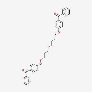 molecular formula C35H36O4 B12553430 [Nonane-1,9-diylbis(oxy-4,1-phenylene)]bis(phenylmethanone) CAS No. 188578-93-0