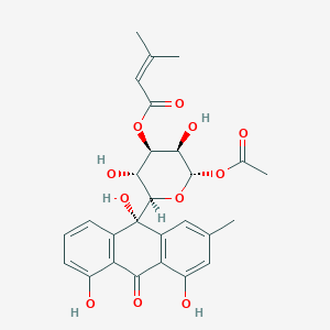 molecular formula C27H28O11 B1255348 Alvaradoin J 