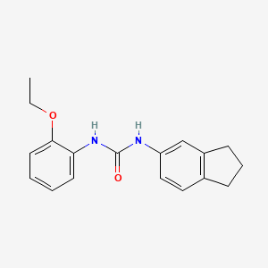 molecular formula C18H20N2O2 B1255350 1-(2,3-二氢-1H-茚-5-基)-3-(2-乙氧基苯基)脲 