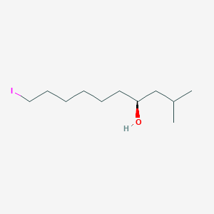 molecular formula C11H23IO B12553531 4-Decanol, 10-iodo-2-methyl-, (S)- CAS No. 183440-50-8