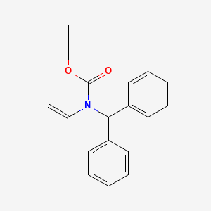 molecular formula C20H23NO2 B12553740 tert-Butyl (diphenylmethyl)ethenylcarbamate CAS No. 142977-36-4