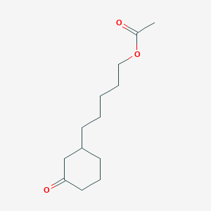 molecular formula C13H22O3 B12553767 5-(3-Oxocyclohexyl)pentyl acetate CAS No. 180900-71-4