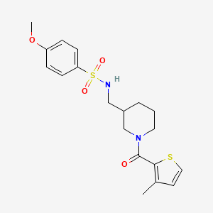 molecular formula C19H24N2O4S2 B1255380 4-methoxy-N-[[1-[(3-methyl-2-thiophenyl)-oxomethyl]-3-piperidinyl]methyl]benzenesulfonamide 