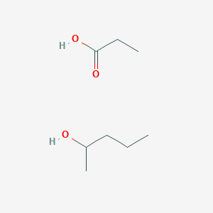 molecular formula C8H18O3 B12553806 Pentan-2-ol;propanoic acid CAS No. 143222-24-6