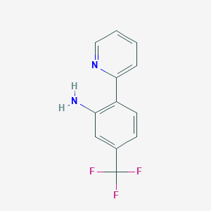 molecular formula C12H9F3N2 B12553813 2-(Pyridin-2-yl)-5-(trifluoromethyl)aniline CAS No. 158461-46-2