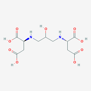 molecular formula C11H18N2O9 B12553833 (2S,2'S)-2,2'-[(2-Hydroxypropane-1,3-diyl)diazanediyl]dibutanedioic acid (non-preferred name) CAS No. 193207-51-1