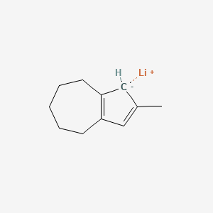 lithium;2-methyl-1,4,5,6,7,8-hexahydroazulen-1-ide