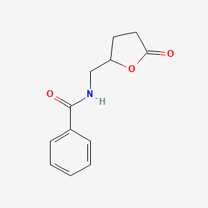 Benzamide, N-[(tetrahydro-5-oxo-2-furanyl)methyl]-