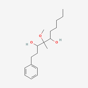 4-Methoxy-4-methyl-1-phenyldecane-3,5-diol