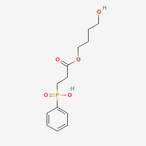 molecular formula C13H19O5P B12553935 [3-(4-Hydroxybutoxy)-3-oxopropyl]phenylphosphinic acid CAS No. 193750-76-4