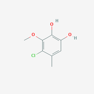 molecular formula C8H9ClO3 B1255395 4-Chloro-3-methoxy-5-methylbenzene-1,2-diol CAS No. 920008-51-1