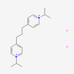 molecular formula C19H28I2N2 B12553971 4,4'-(Propane-1,3-diyl)bis[1-(propan-2-yl)pyridin-1-ium] diiodide CAS No. 143230-56-2