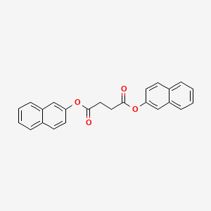 molecular formula C24H18O4 B12554051 Dinaphthalen-2-yl butanedioate CAS No. 142348-34-3