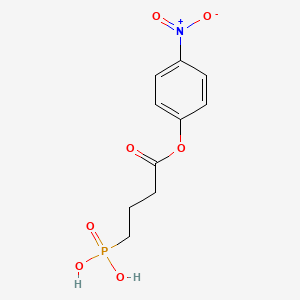 [4-(4-Nitrophenoxy)-4-oxobutyl]phosphonic acid