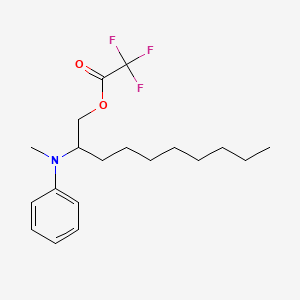 molecular formula C19H28F3NO2 B12554150 2-[Methyl(phenyl)amino]decyl trifluoroacetate CAS No. 143643-83-8