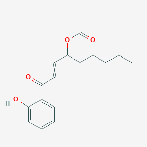 1-(2-Hydroxyphenyl)-1-oxonon-2-en-4-yl acetate