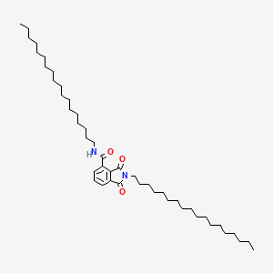 B12554182 N,2-Dioctadecyl-1,3-dioxo-2,3-dihydro-1H-isoindole-4-carboxamide CAS No. 144298-94-2