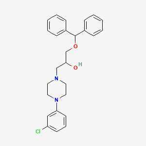 1-[4-(3-Chlorophenyl)-1-piperazinyl]-3-(diphenylmethyl)oxy-2-propanol