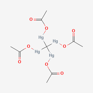 molecular formula C9H12Hg4O8 B1255424 四(乙酰氧基汞)甲烷 CAS No. 25201-30-3