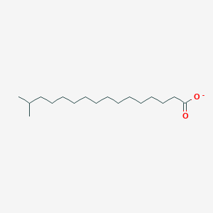 molecular formula C17H33O2- B1255430 15-甲基棕榈酸 