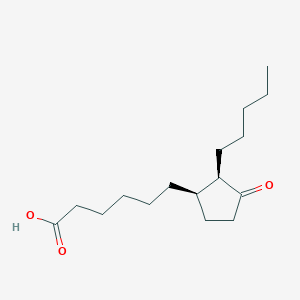 molecular formula C16H28O3 B1255433 (1R,2R)-3-oxo-2-pentyl-cyclopentanehexanoic acid 