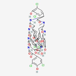 molecular formula C61H45Cl6N7O17 B1255437 康普乐菌素 B 
