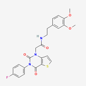 N-[2-(3,4-dimethoxyphenyl)ethyl]-2-[3-(4-fluorophenyl)-2,4-dioxo-1-thieno[3,2-d]pyrimidinyl]acetamide
