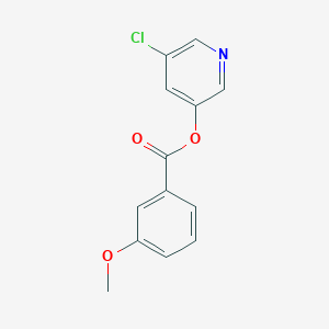 molecular formula C13H10ClNO3 B1255442 5-Chloropyridin-3-yl 3-methoxybenzoate 