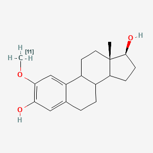 molecular formula C19H26O3 B1255450 2-[甲基-11C]甲氧基雌二醇 