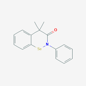 2H-1,2-Benzoselenazin-3(4H)-one, 4,4-dimethyl-2-phenyl-