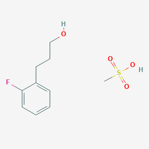 Methanesulfonic acid--3-(2-fluorophenyl)propan-1-ol (1/1)