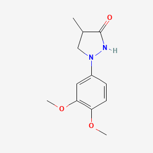 1-(3,4-Dimethoxyphenyl)-4-methylpyrazolidin-3-one