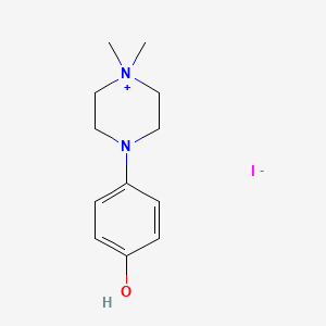 4-(4,4-dimethylpiperazin-4-ium-1-yl)phenol;iodide