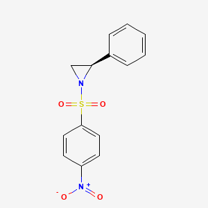 Aziridine, 1-[(4-nitrophenyl)sulfonyl]-2-phenyl-, (2R)-