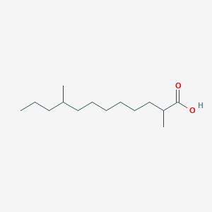 B12554604 2,9-Dimethyldodecanoic acid CAS No. 144406-91-7