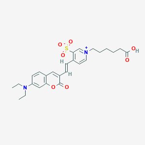 molecular formula C26H30N2O7S B1255476 Fluorescent Red Mega 520 CAS No. 540528-09-4