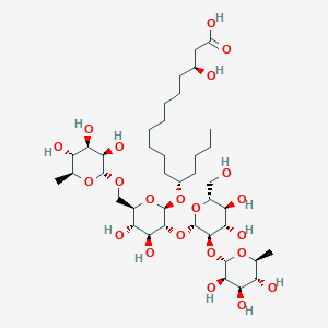 molecular formula C40H72O22 B1255487 Crypthophilic acid A 