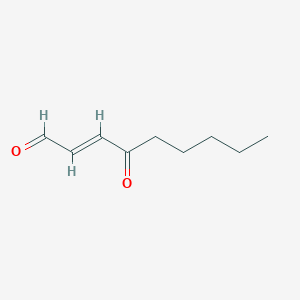 molecular formula C9H14O2 B012555 4-氧代-2-壬烯醛 CAS No. 103560-62-9