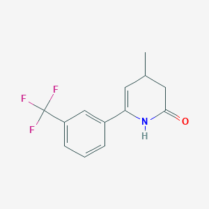 4-Methyl-6-[3-(trifluoromethyl)phenyl]-3,4-dihydropyridin-2(1H)-one