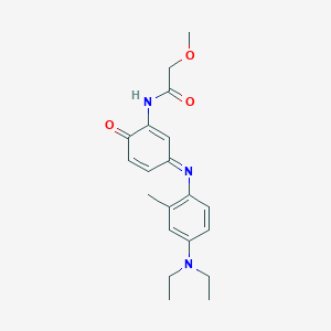 N-{3-[4-(Diethylamino)-2-methylanilino]-6-oxocyclohexa-2,4-dien-1-ylidene}-2-methoxyacetamide