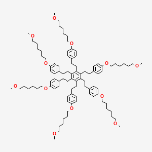 1,1',1'',1''',1'''',1'''''-[Benzene-1,2,3,4,5,6-hexaylhexa(ethane-2,1-diyl)]hexakis{4-[(6-methoxyhexyl)oxy]benzene}