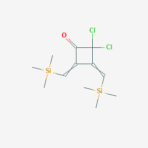 2,2-Dichloro-3,4-bis[(trimethylsilyl)methylidene]cyclobutan-1-one